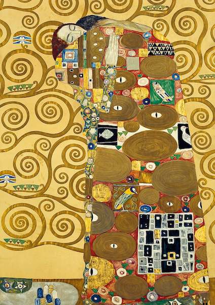 21cm x 29.7cm Die Erfüllung von Gustav Klimt