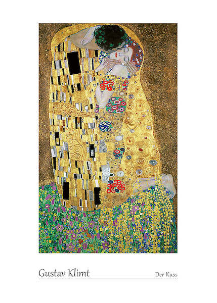 50cm x 70cm Der Kuss von Gustav Klimt