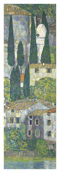 35cm x 100cm Chiesa a cassone sul garda von Gustav Klimt