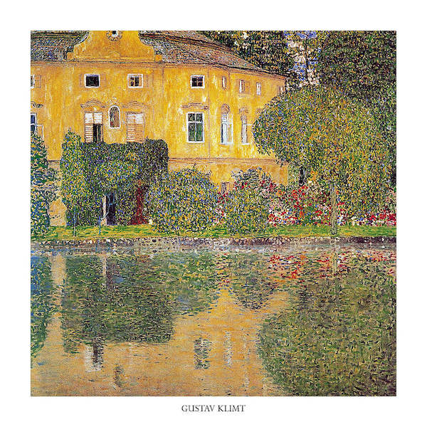 70cm x 70cm Schlosskammer on Attersee von Gustav Klimt