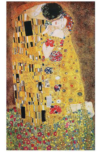 80cm x 120cm The Kiss von Gustav Klimt