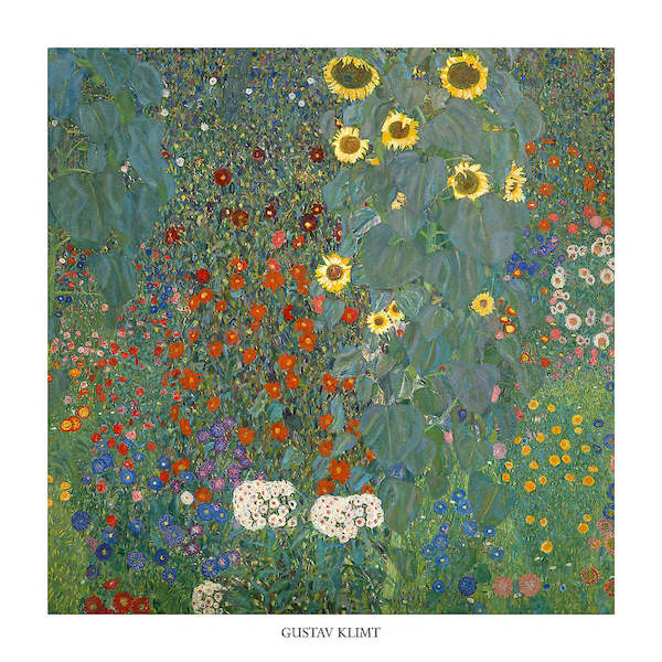 70cm x 70cm Il giardino di compagna von Gustav Klimt