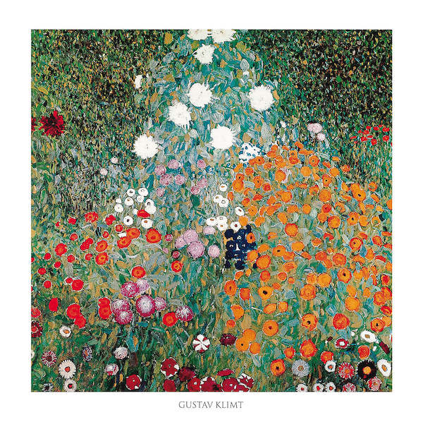 70cm x 70cm Giardino fiorito von Gustav Klimt