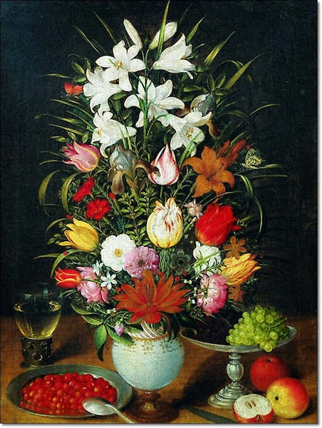 60cm x 80cm Vaso ornato di fiori, PBR-111 von Pieter d. J.     Brueghel