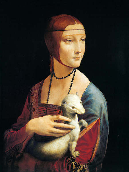 Array Frau mit Hermelin                von Leonardo Da Vinci