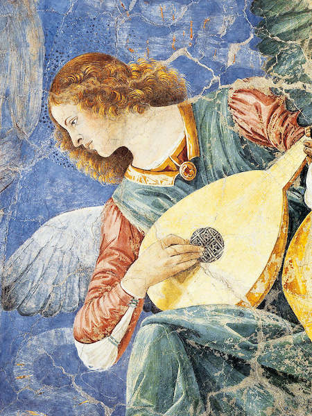 54cm x 72cm Angelo Musicante von Sandro Botticelli