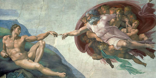 Array Die Erschaffung Adams            von Michelangelo