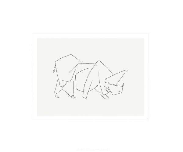 60cm x 50cm Masque di Rinoceros von Paul Klee