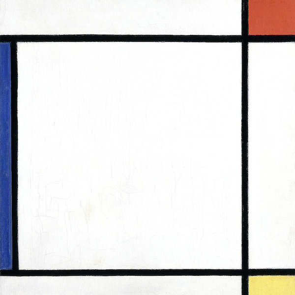 Array Komposition III mit Rot, Gelb .. von Piet Mondrian