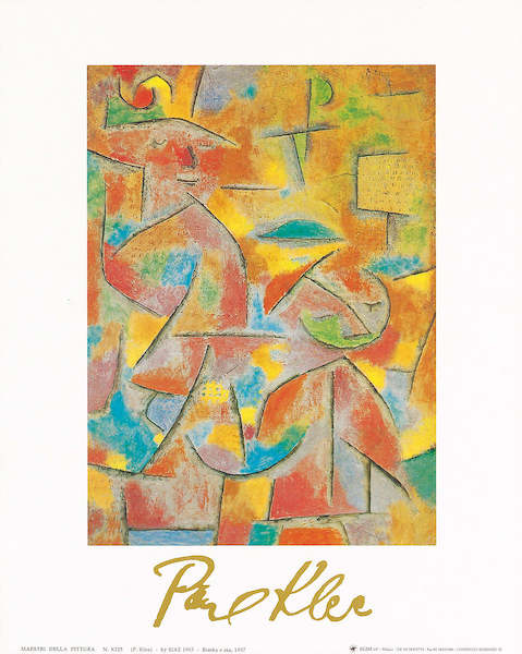 24cm x 30cm Bimba e zia, 1937 von Paul Klee