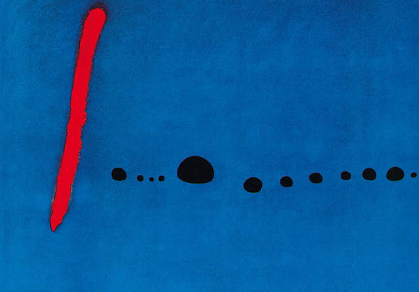 100cm x 70cm Bleu II von Joan Miró