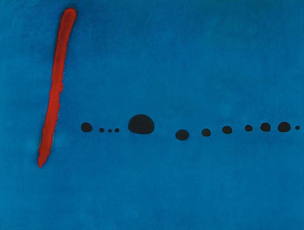 80cm x 60cm Blue II, 4-3-61 von Joan Miró