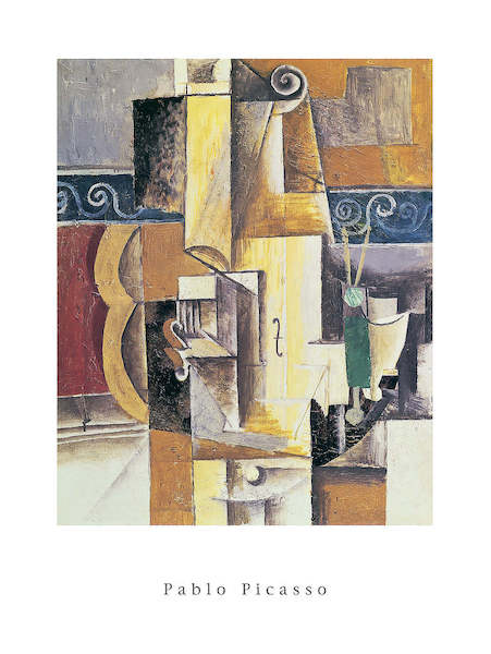 60cm x 80cm Violin and Guitar von Pablo Picasso