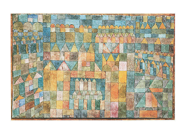 80cm x 60cm Quartiere von Paul Klee