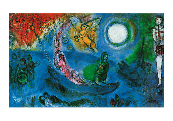 80cm x 60cm Il concerto, 1957 von Marc Chagall