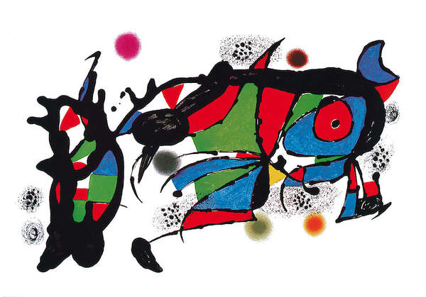 100cm x 70cm Obra de Joan Miro von Joan Miró