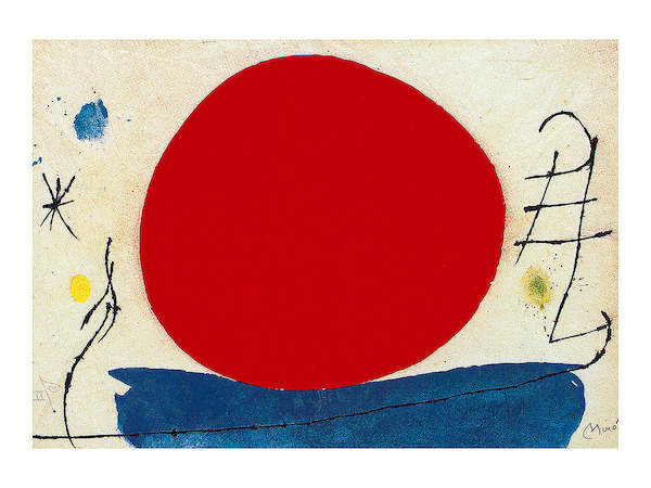 80cm x 60cm Senzo titolo, 1967 von Joan Miró