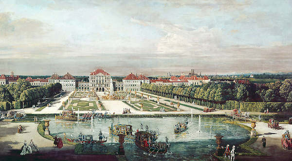 Array Schloß Nymphenburg, München      von Canaletto