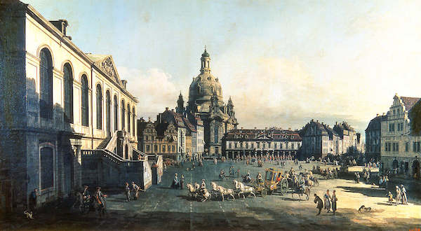 Array Der Neue Markt in Dresden        von Canaletto