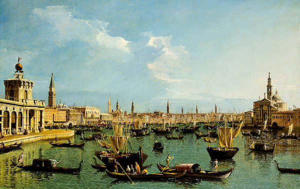Array Bacino di San Marco, Venedig     von Canaletto