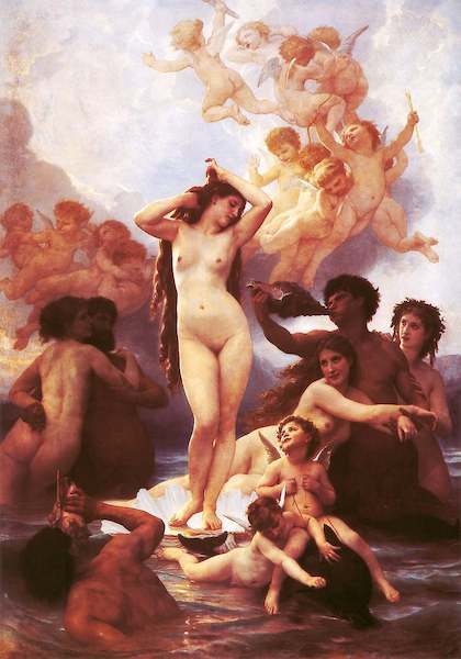 Array Die Geburt der Venus             von William Bouguereau