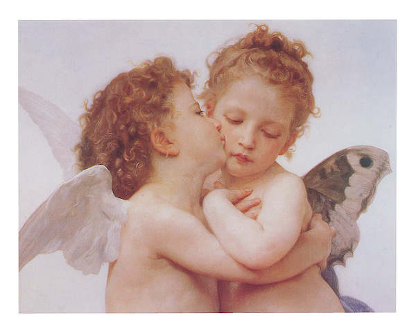 50cm x 40cm The first Kiss von William Bouguereau