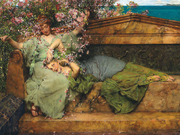 Array Im Rosengarten                   von Sir Lawrence Alma-Tadema