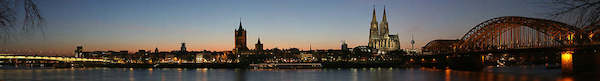 Array Panorama Sonnenuntergang von Wolfgang Weber