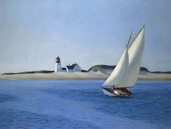 81cm x 61cm The long leg. 1930 von Edward Hopper