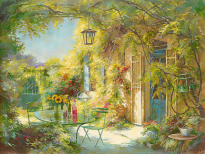 80cm x 60cm L’apéro chez les amis von Johan Messely