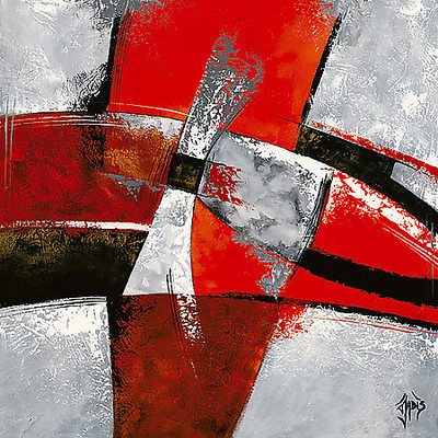 100cm x 100cm Graphique II von Jadis