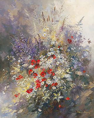 40cm x 50cm Coquelicots von Paul Messely