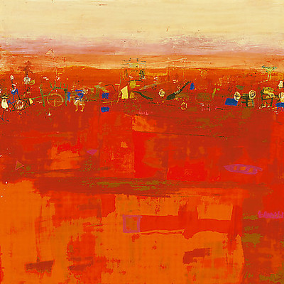 Array Red Landscape von Rose Richter-Armgart