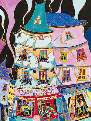 75cm x 100cm La maroquinerie von Martine Wentzeis