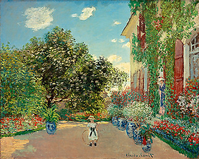 Array Haus des Künstlers in  Argenteuil von Claude Monet