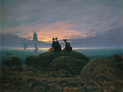 Array Mondaufgang am Meer von Caspar David Friedrich