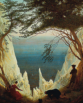 Array Die Kreidefelsen von Rügen von Caspar David Friedrich