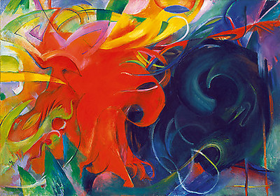 Array Kämpfende Formen von Franz Marc