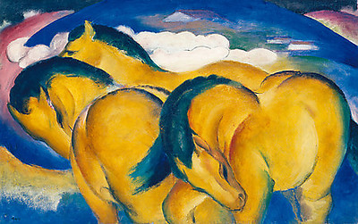 Array Die kleinen gelben Pferde von Franz Marc