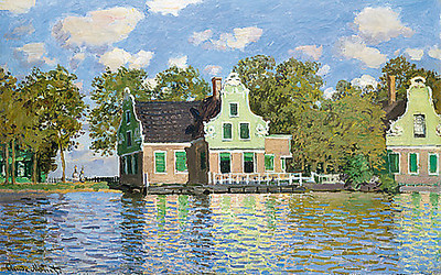 Array Häuser am Wasser (Zaandam) von Claude Monet