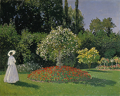 Array Dame im Garten, 1867 von Claude Monet