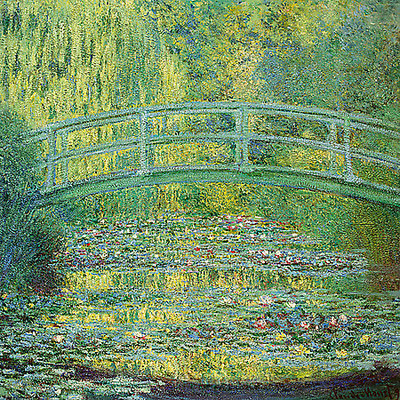 Array Seerosenteich und japanische Brücke von Claude Monet