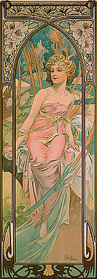 Array Das Erwachen des Morgens von Marie Alphonse Mucha