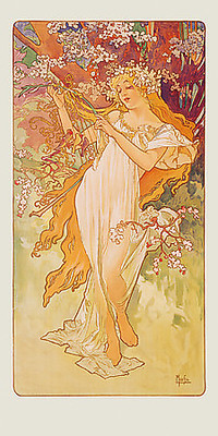 Array Frühling 1896 von Marie Alphonse Mucha