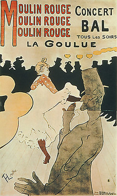 Array La Goulue au Moulin Rouge von Henri de Toulouse-Lautrec