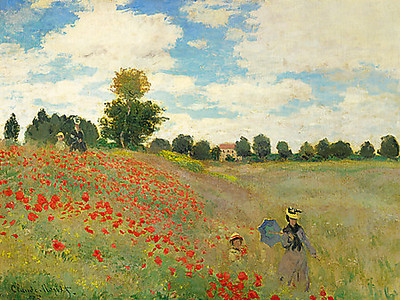 Array Mohnfeld bei Argenteuil von Claude Monet