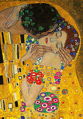 Array Der Kuß (Ausschnitt) von Gustav Klimt