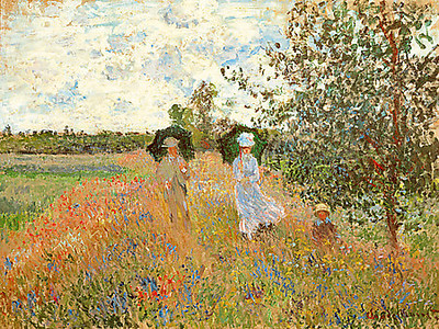 Array Spaziergang bei Argenteuil von Claude Monet