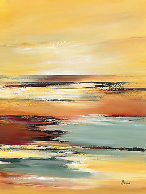 75cm x 100cm Horizon sur l´étang I von Annie Manero