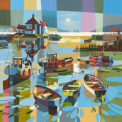 100cm x 100cm Low Tide von David James